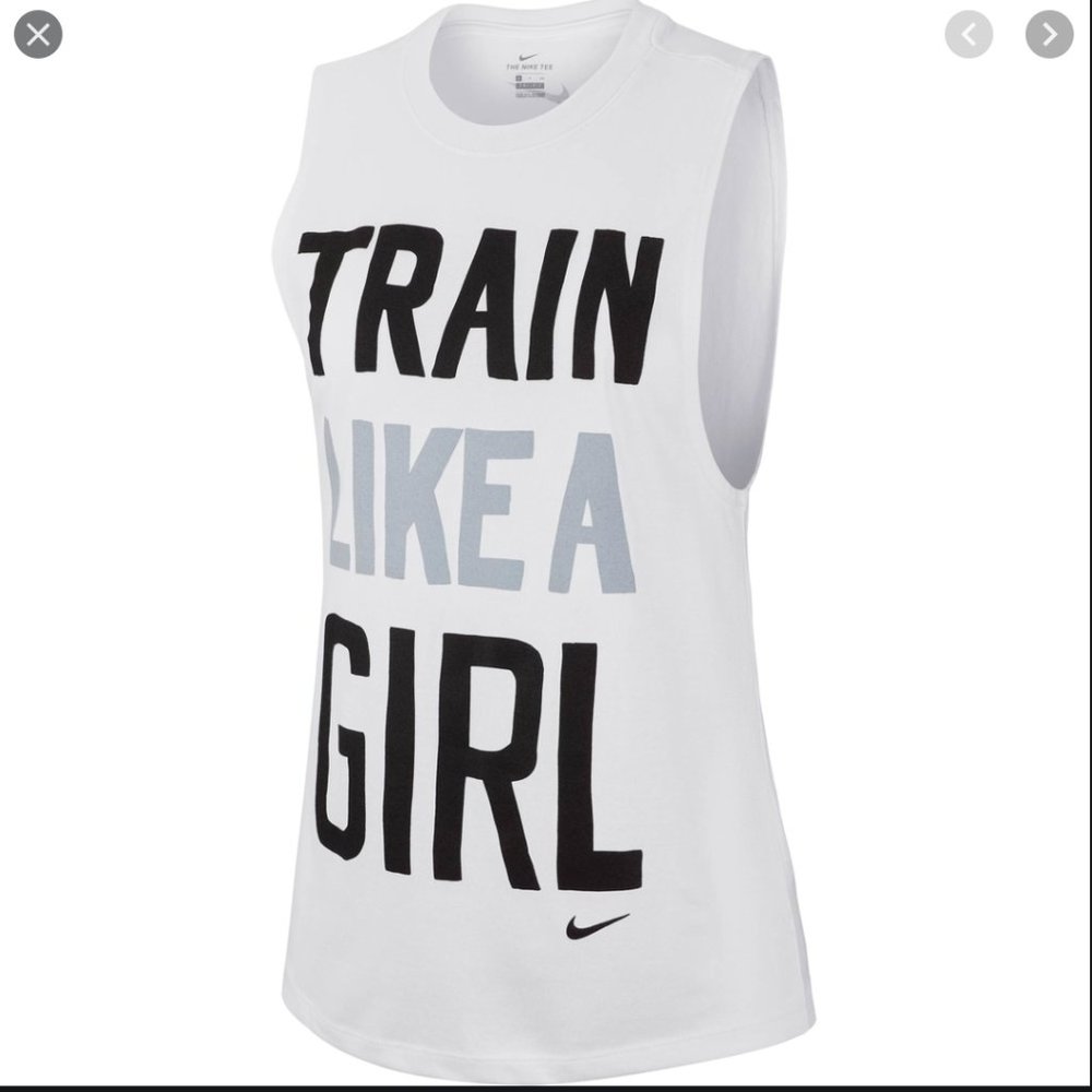 NIKE DRI FIT TRAIN LIKE A GIRL TANK SMALL